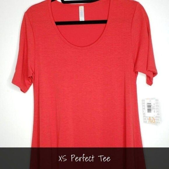 LuLaRoe Perfect T XS Solid Red NEW - Picture 1 of 1